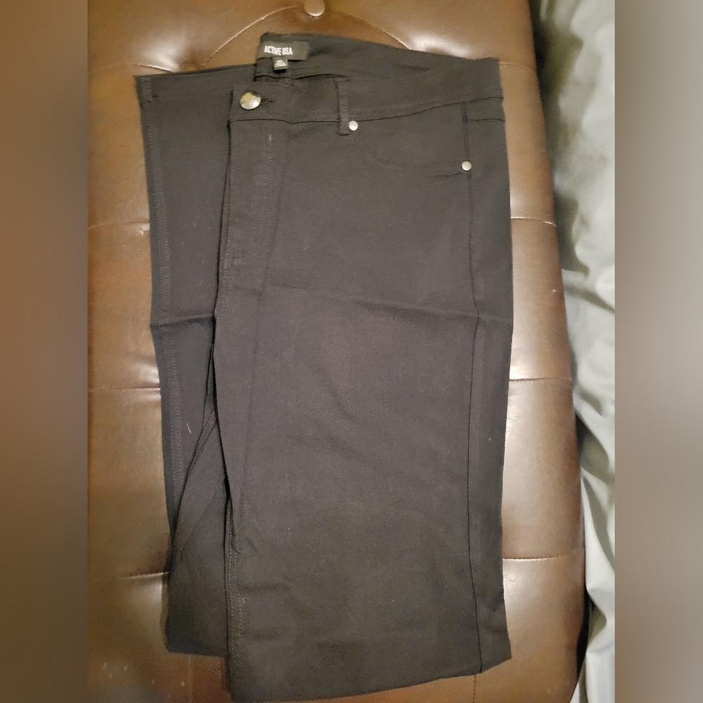 Active USA Black Jeans 2XL Straight Legs